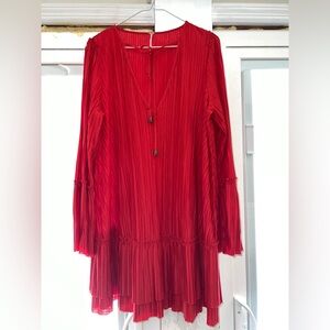 Free People Medium Red Dress